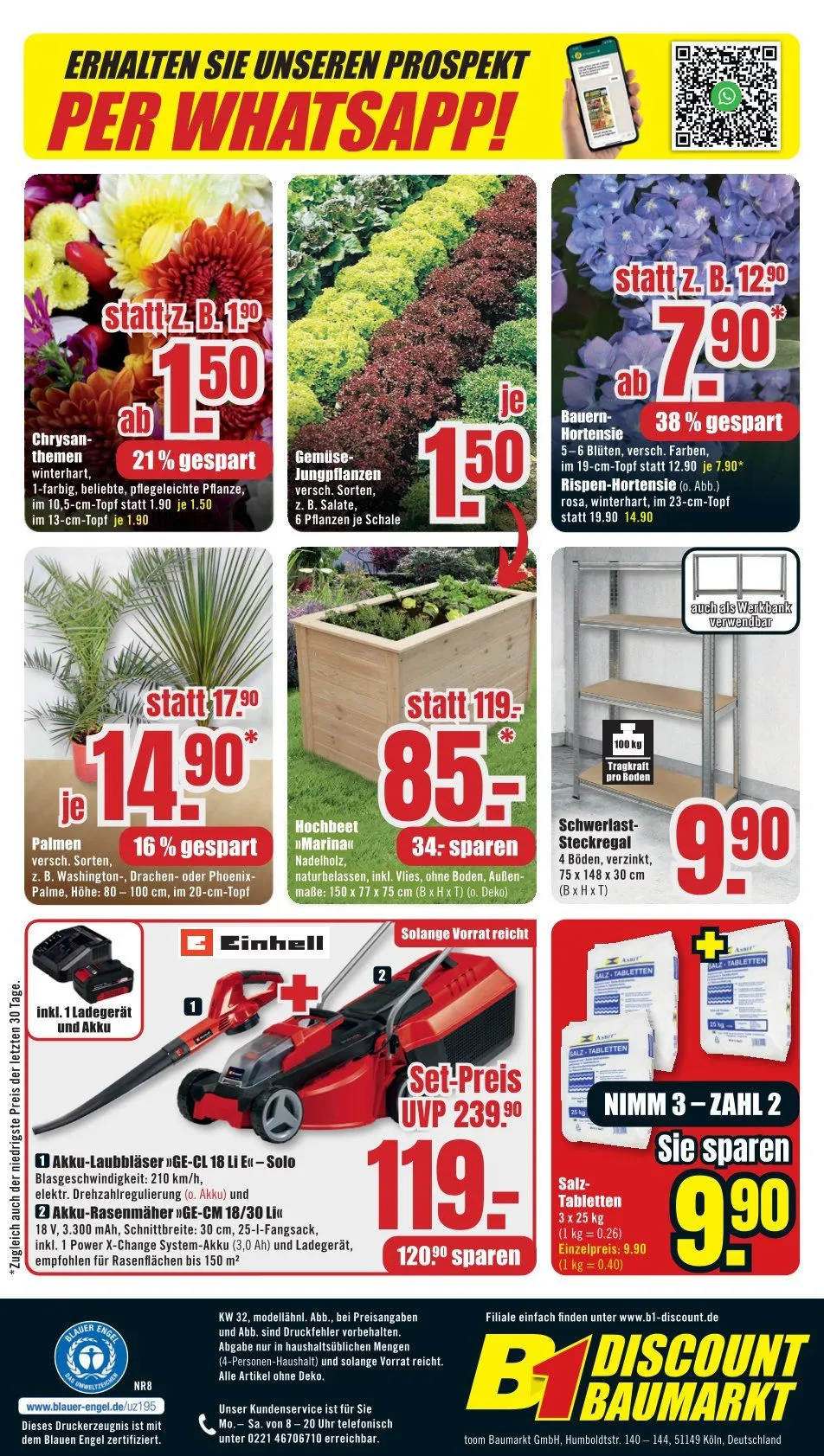 B1 Discount Baumarkt  Prospekte von 2. August bis 8. August 2025 - Prospekt seite 6
