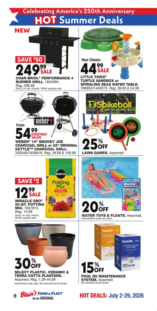 Weekly ad  Blain's Farm & Fleet Sales from July 2 to July 29 2026 - Page 6