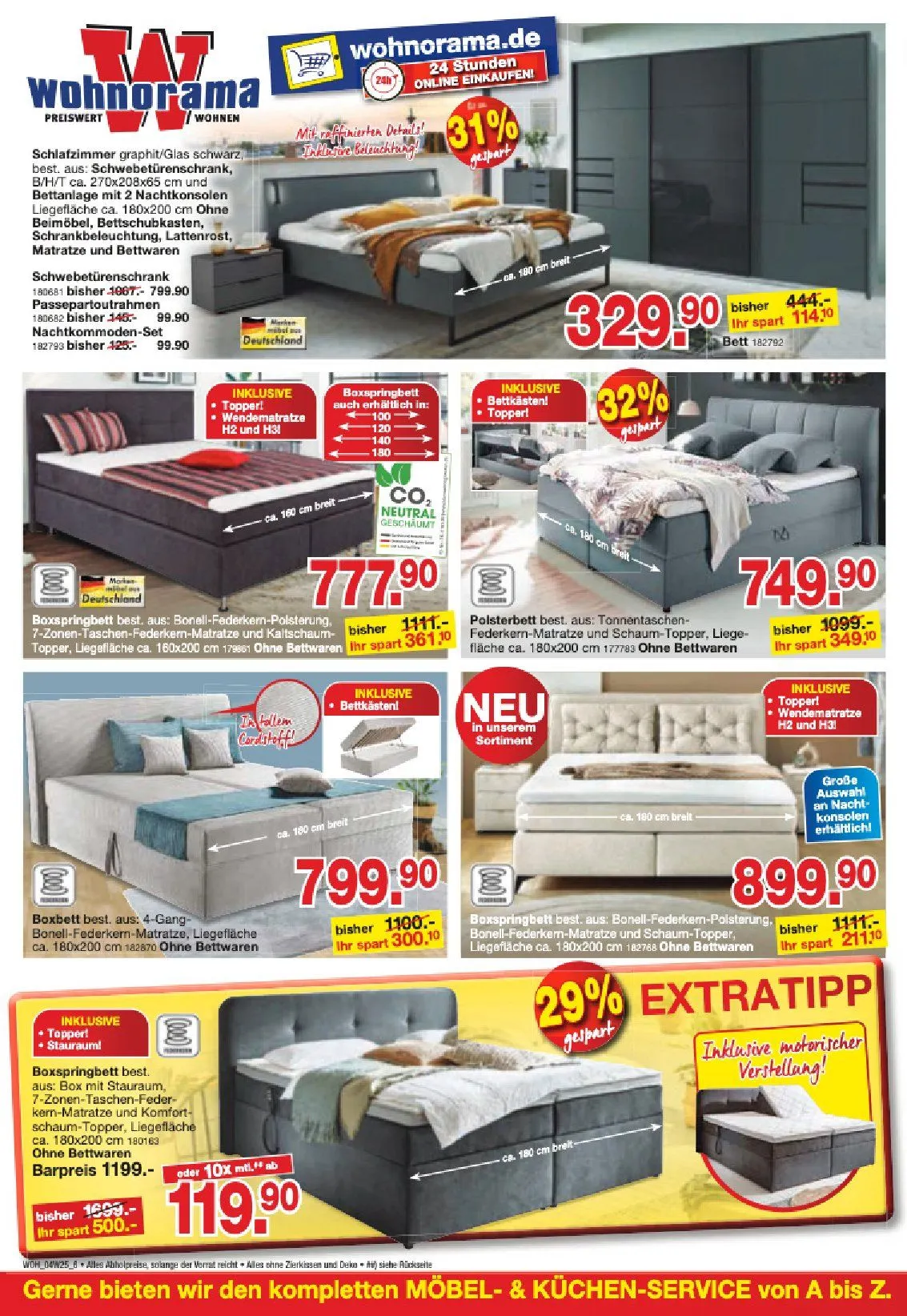 Wohnorama Angebote von 1. April bis 25. April 2025 - Prospekt seite 6