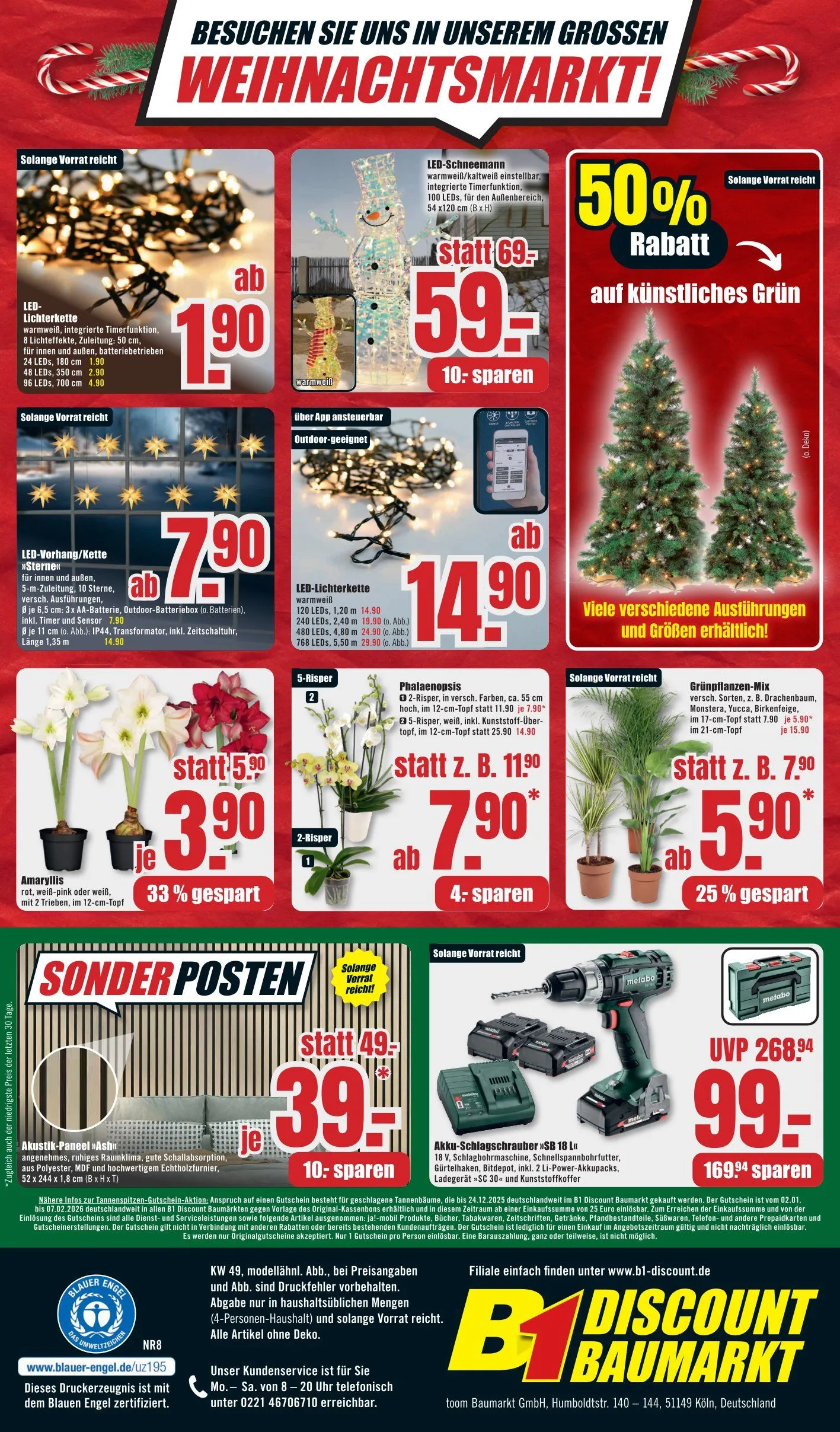 B1 Discount Baumarkt Angebote von 29. November bis 5. Dezember 2025 - Prospekt seite 6