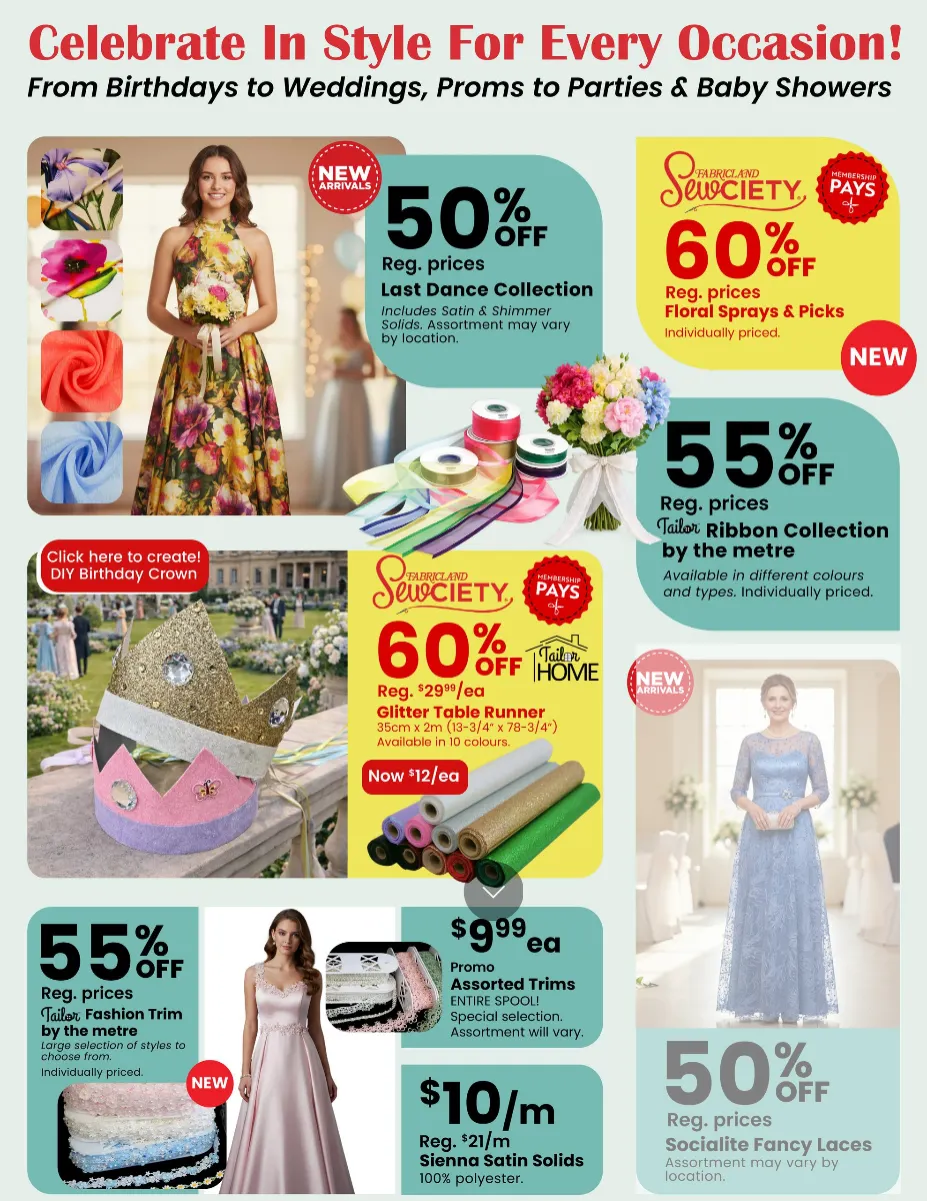 Fabricland Sales from April 1 to April 30 2026 - flyer page 6