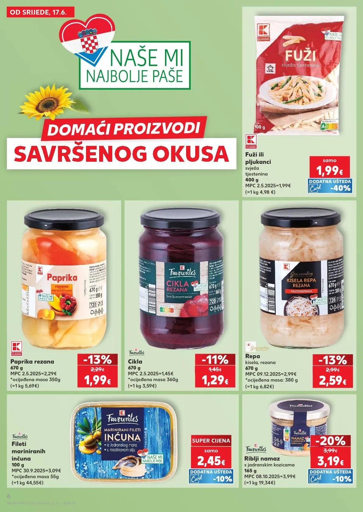 Katalog Kaufland  od 17. lipnja do 23. lipnja 2026. - Pregled Stranica 6
