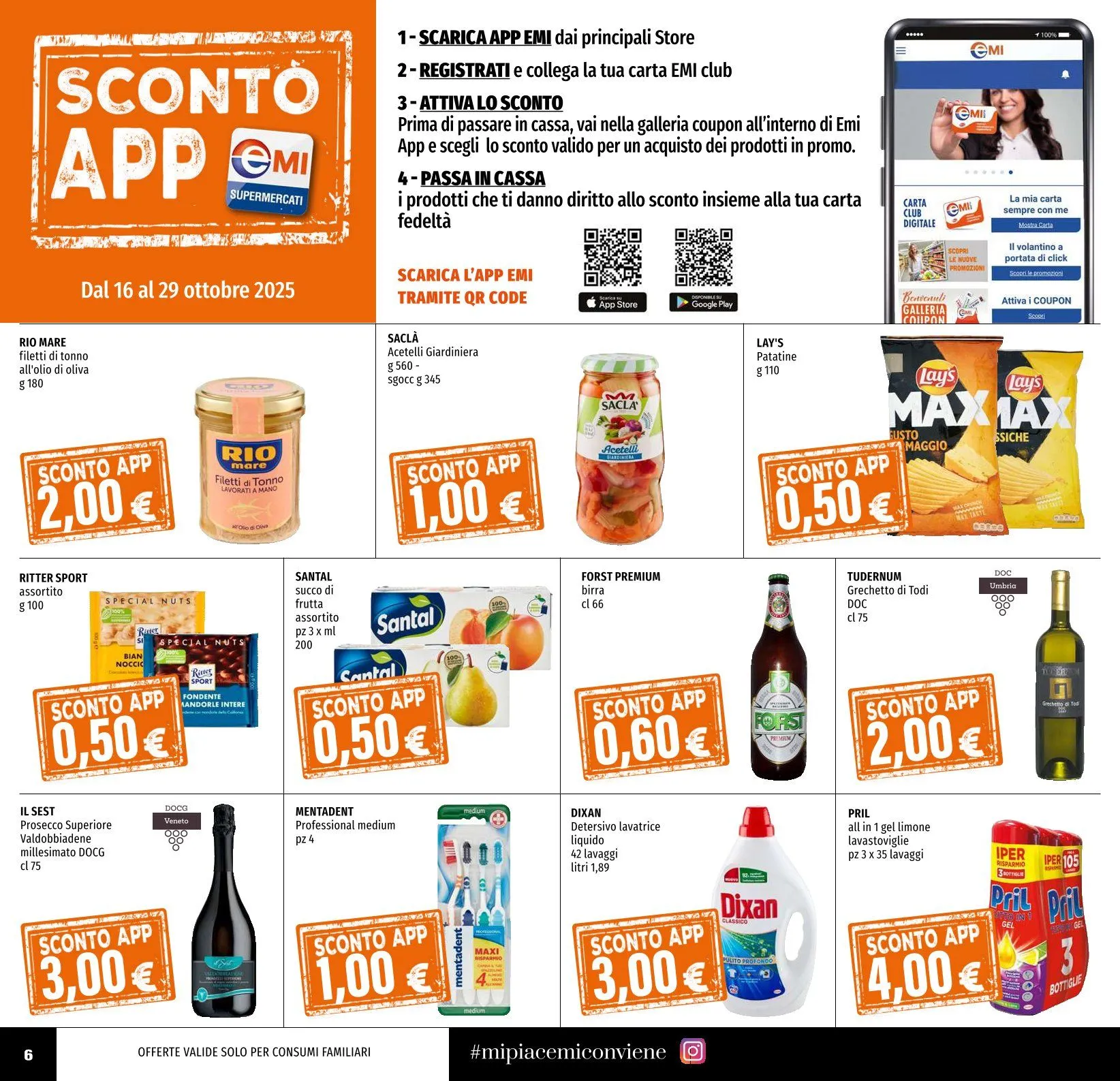 Volantini Emi Supermercati  da 16 ottobre a 29 ottobre di 2025 - Pagina del volantino 6