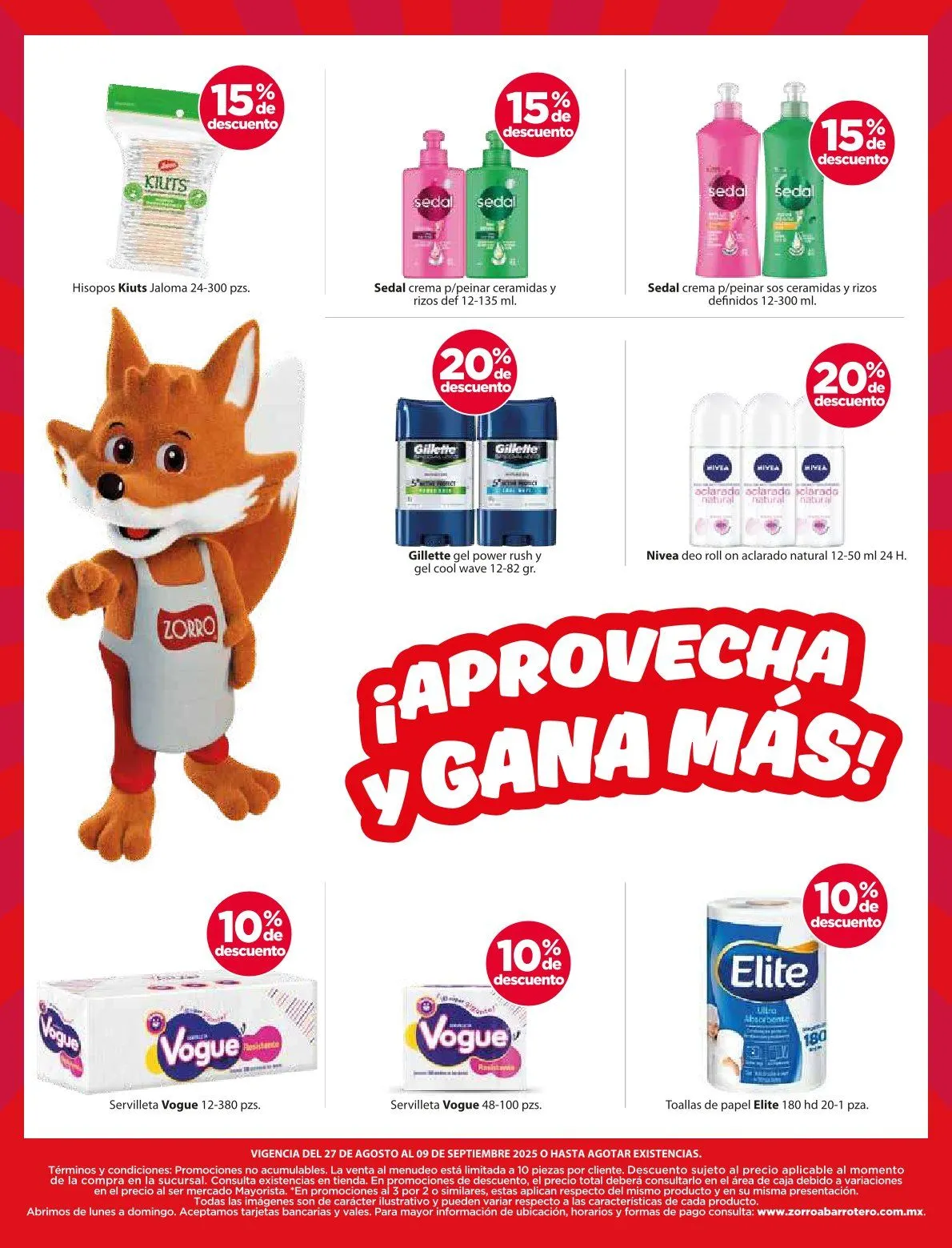 Catálogo de Zorro Ofertas 27 de agosto al 9 de septiembre 2025 - Pagina 6