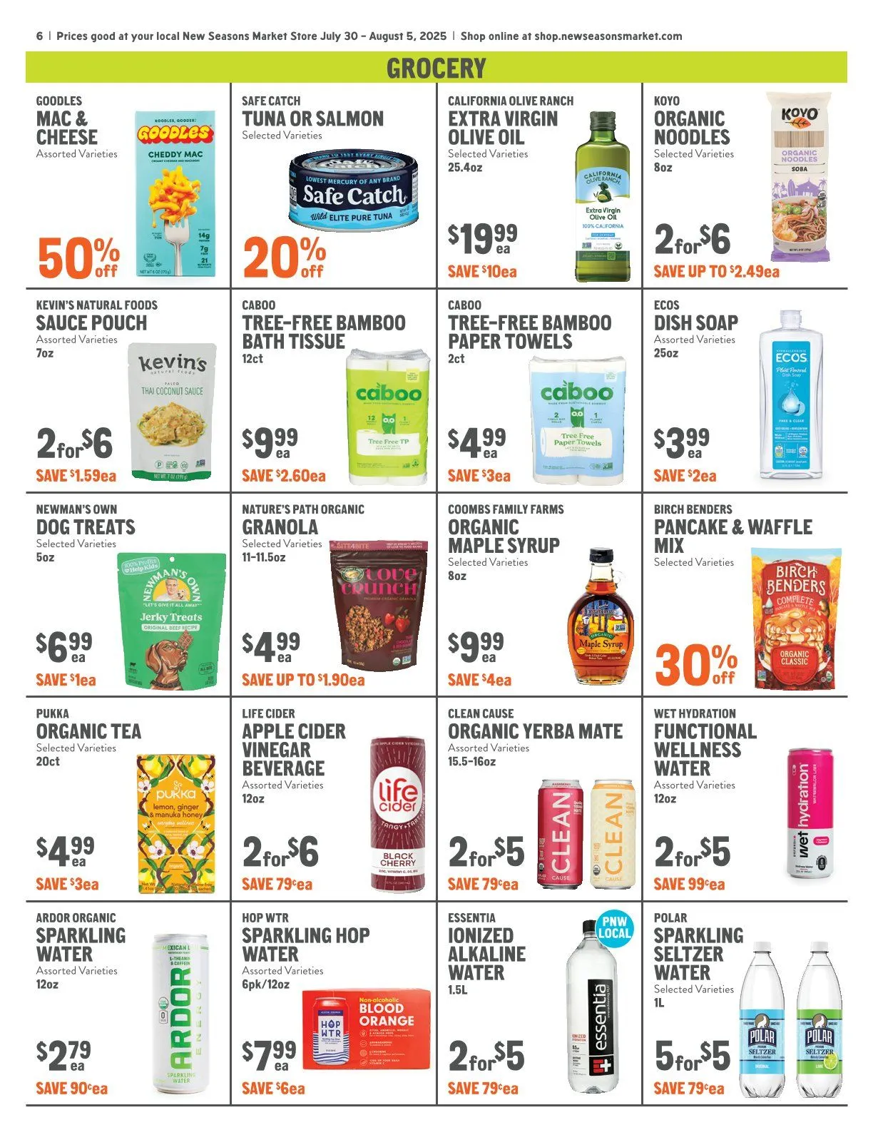 Weekly ad New Seasons Market Sales from July 30 to August 5 2025 - Page 6