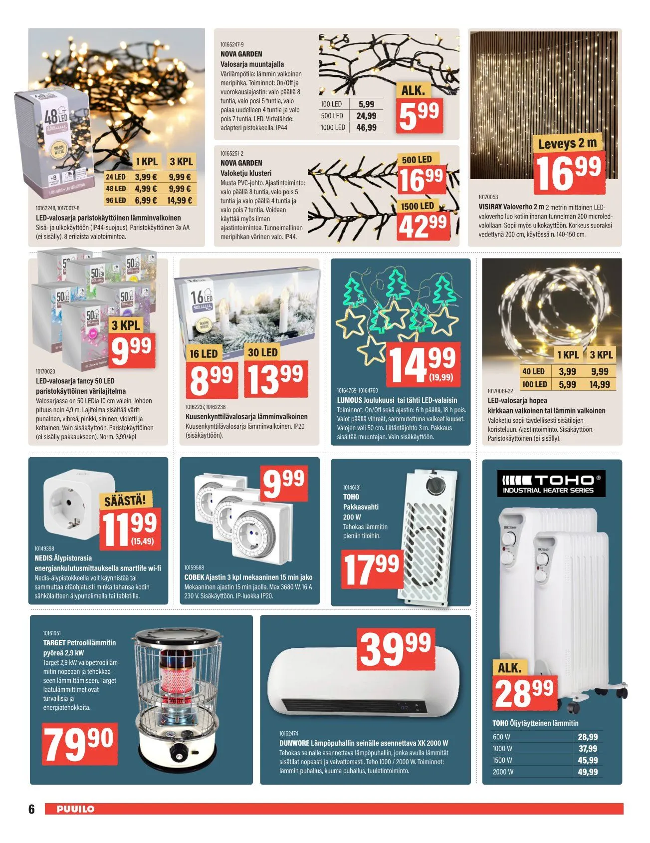 Puuilo Tarjoukset voimassa alkaen 24. marraskuuta - 7. joulukuuta 2025 - Tarjouslehti sivu 6