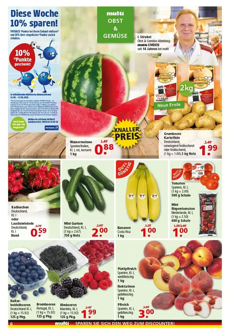 Multi Markt Angebote von 22. Juni bis 27. Juni 2026 - Prospekt seite 6