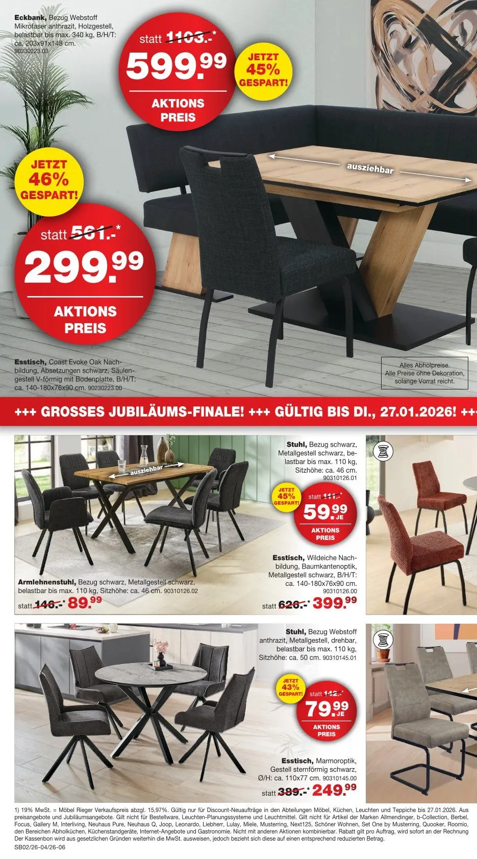  Möbel Riege von 12. Januar bis 26. Januar 2026 - Prospekt seite 6