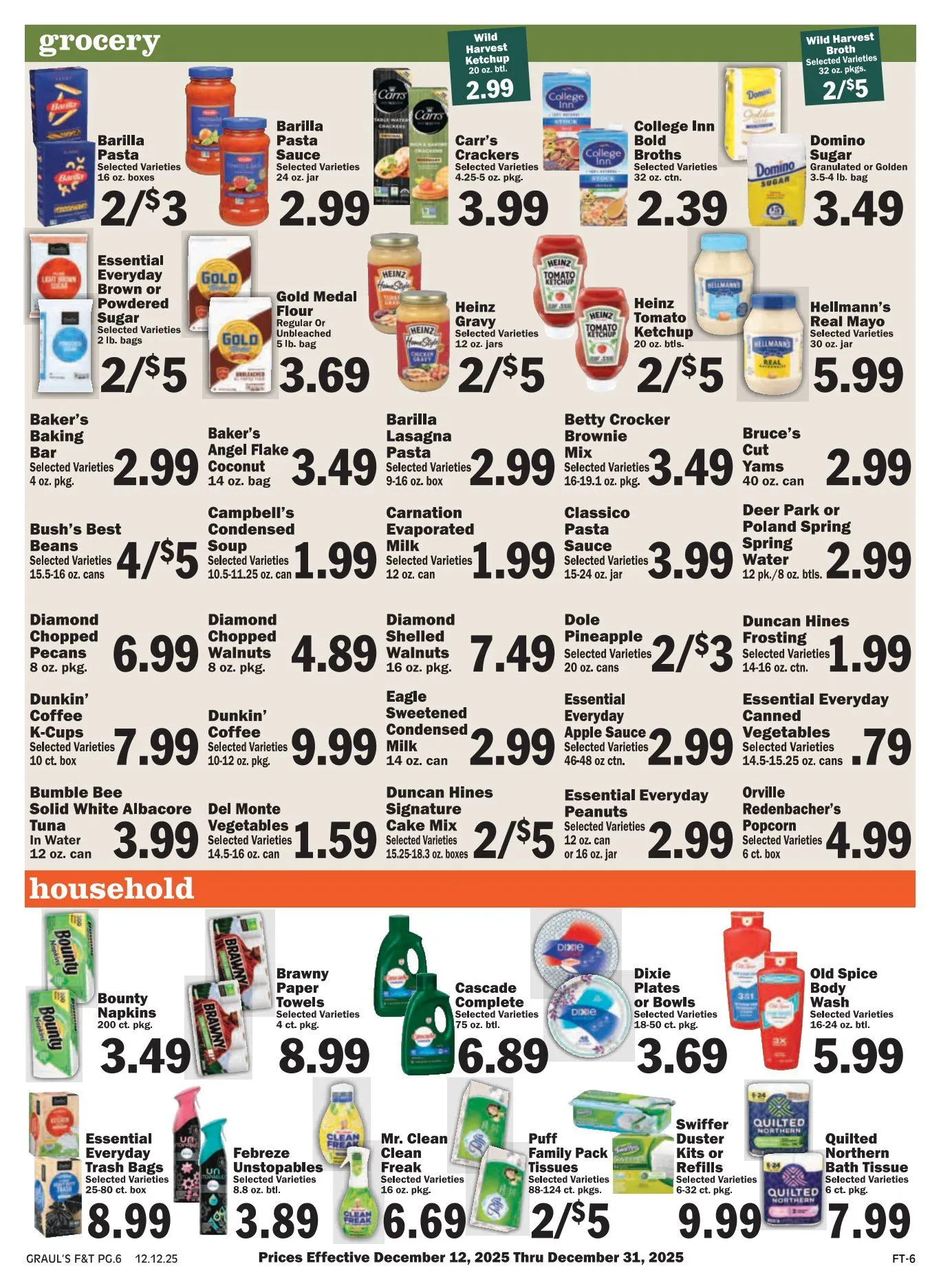 Weekly promotion Graul's Market Sales spanning from December 12 to December 31 2025 - Page 6 for Catalogue 365