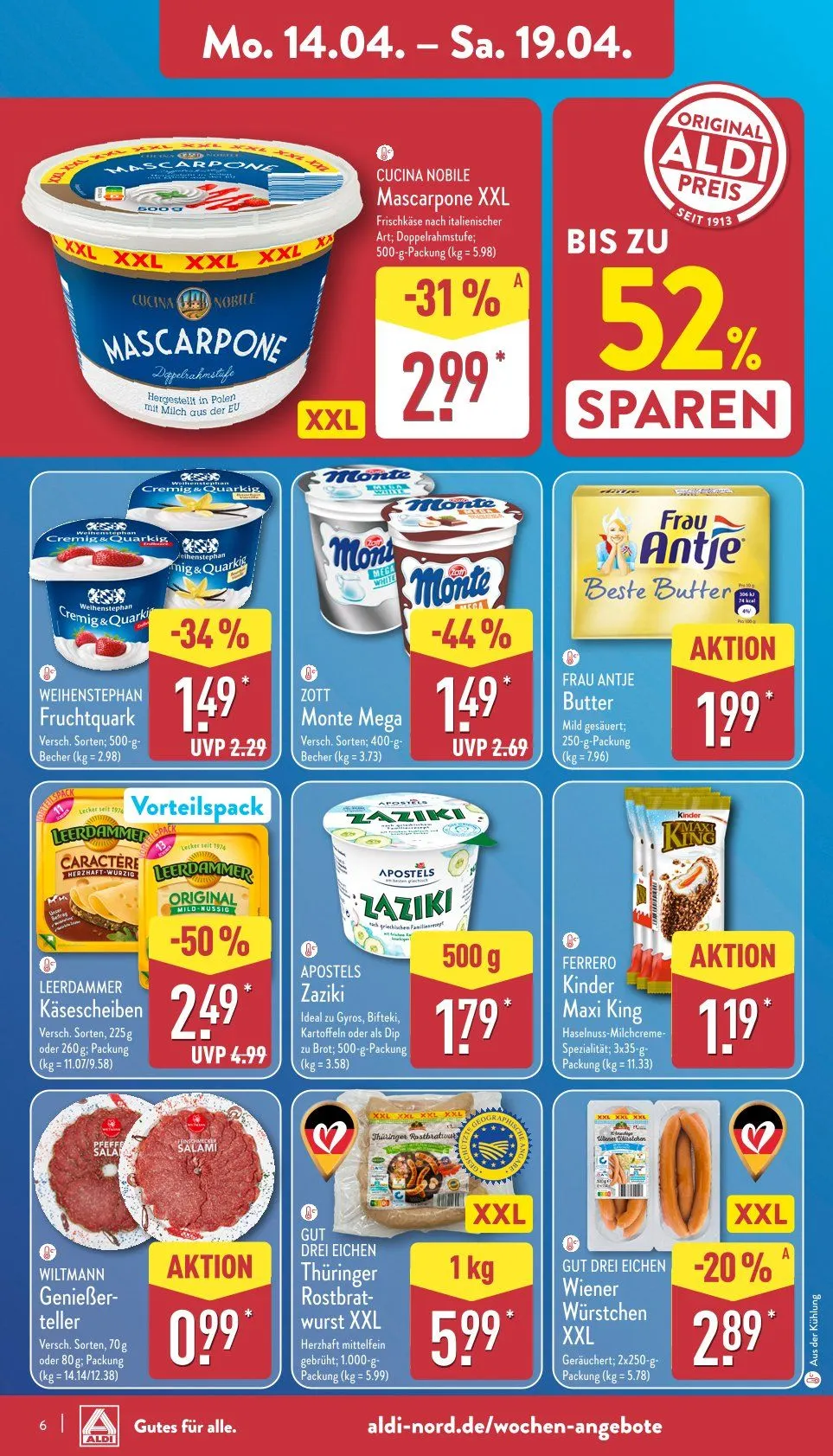 ALDI Aktuell Angebote von 14. April bis 19. April 2025 - Prospekt seite 6