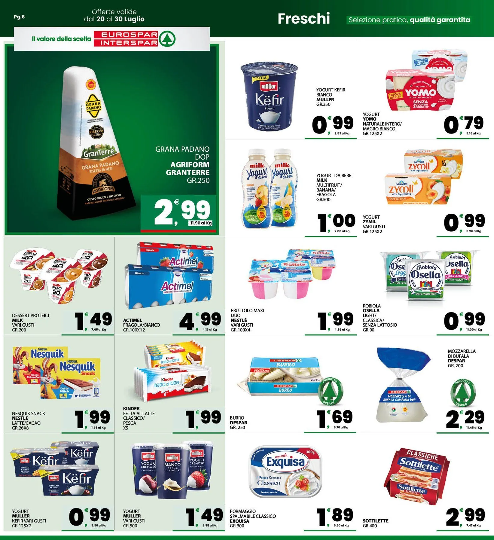 Volantini Interspar da 20 luglio a 30 luglio di 2026 - Pagina del volantino 6