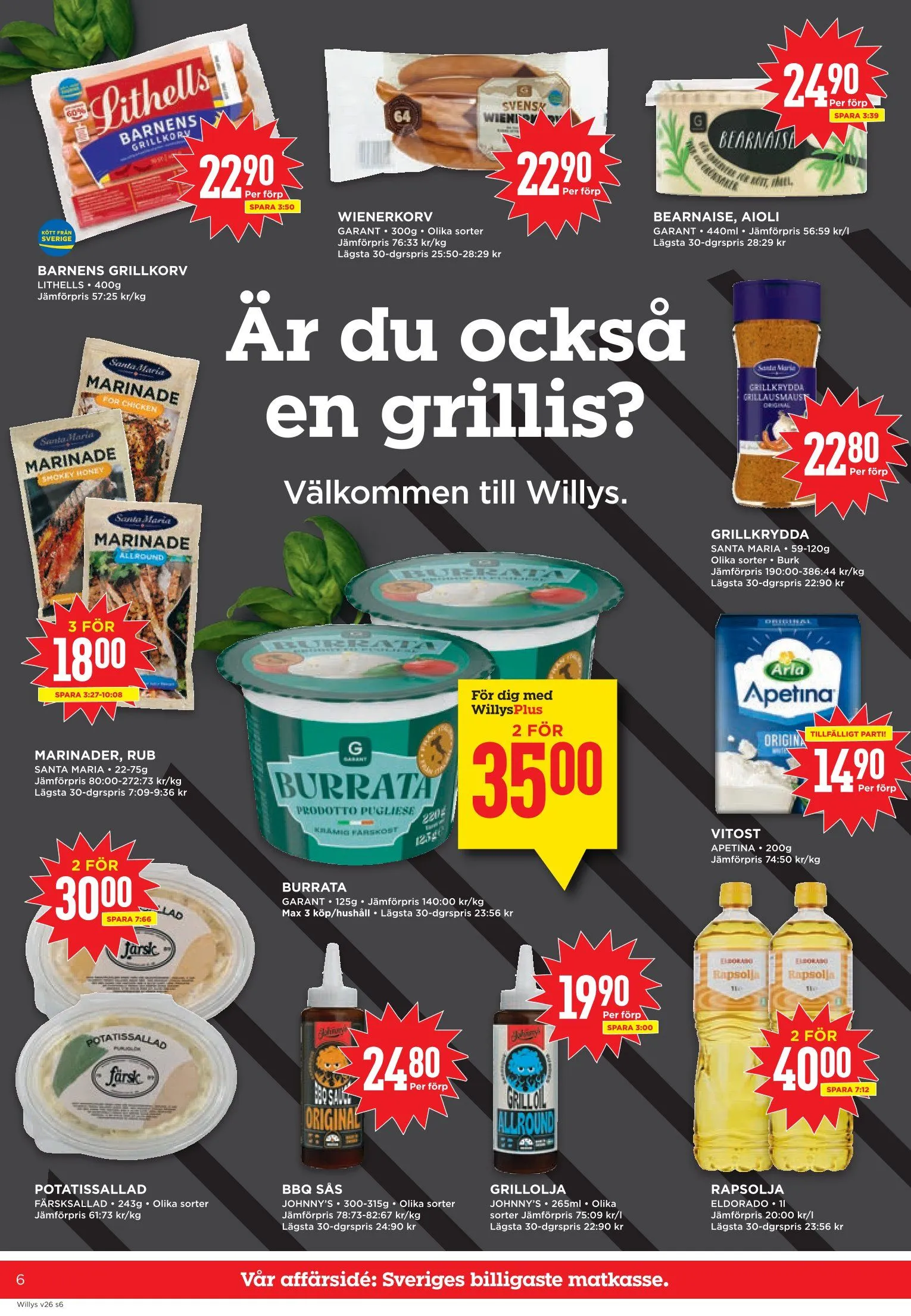 Willys erbjudanden från 22 juni till 28 juni 2026 - Reklamblad sidor 6