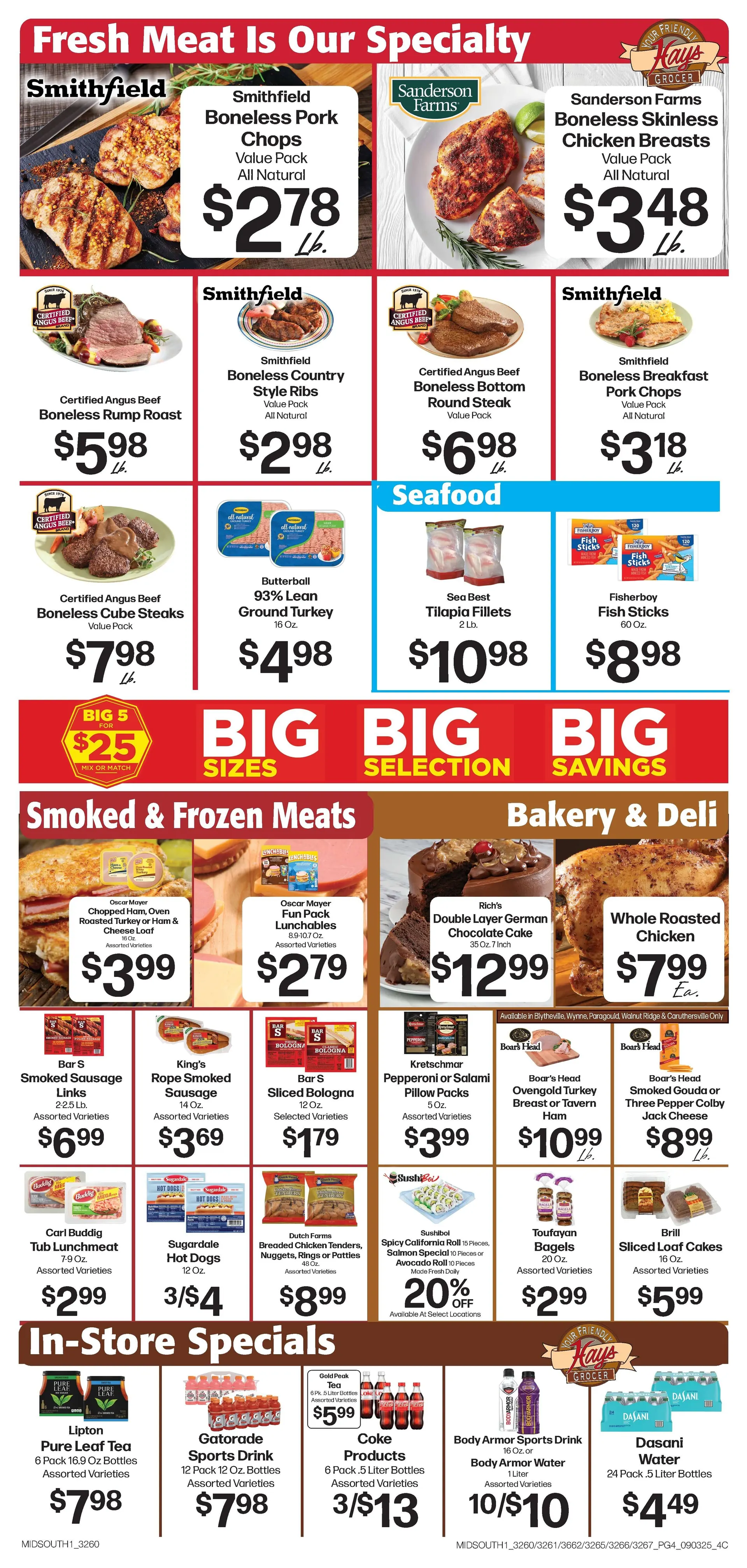 Weekly promotion Hays Supermarket Sales spanning from September 10 to September 16 2025 - Page 6 for Catalogue 365