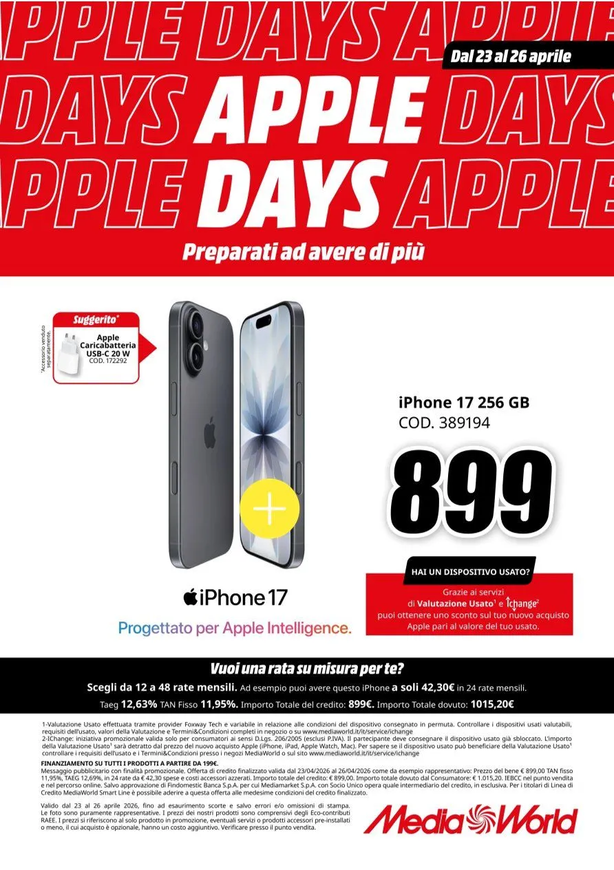 Volantini MEDIAWORLD da 23 aprile a 26 aprile di 2026 - Pagina del volantino 6