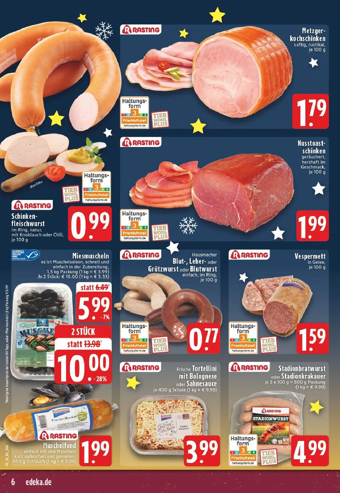 Edeka Angebote von 1. Dezember bis 6. Dezember 2025 - Prospekt seite 6