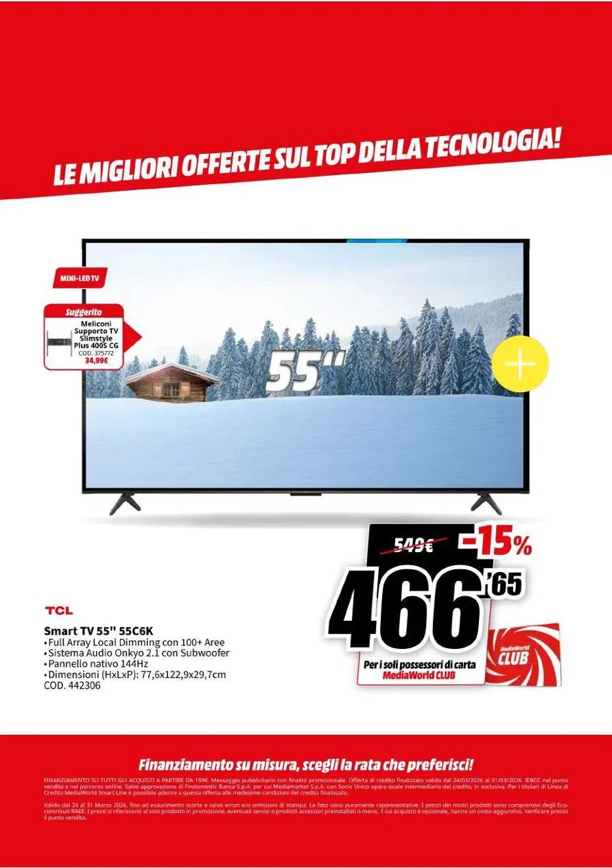  Mediaworld Volantino da 24 marzo a 31 marzo di 2026 - Pagina del volantino 6