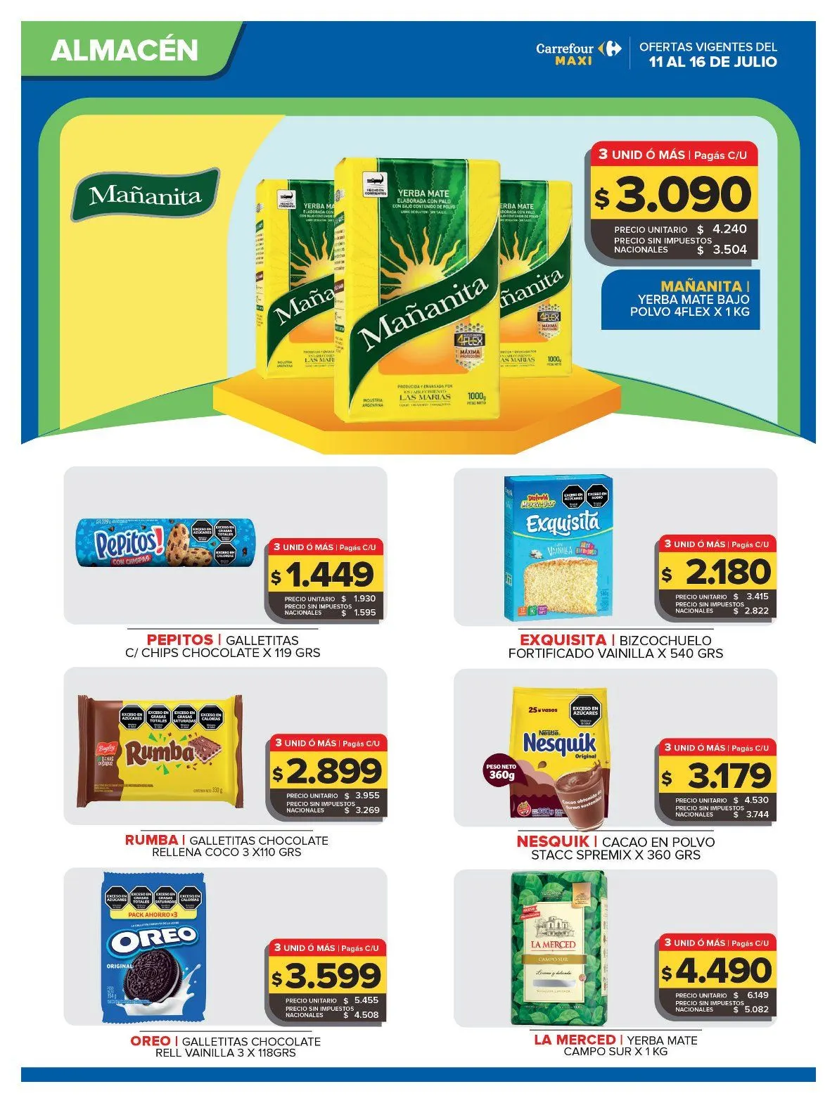 Ofertas de Ofertas Carrefour Maxi 11 de julio al 16 de julio 2026 - Página 6 del catálogo