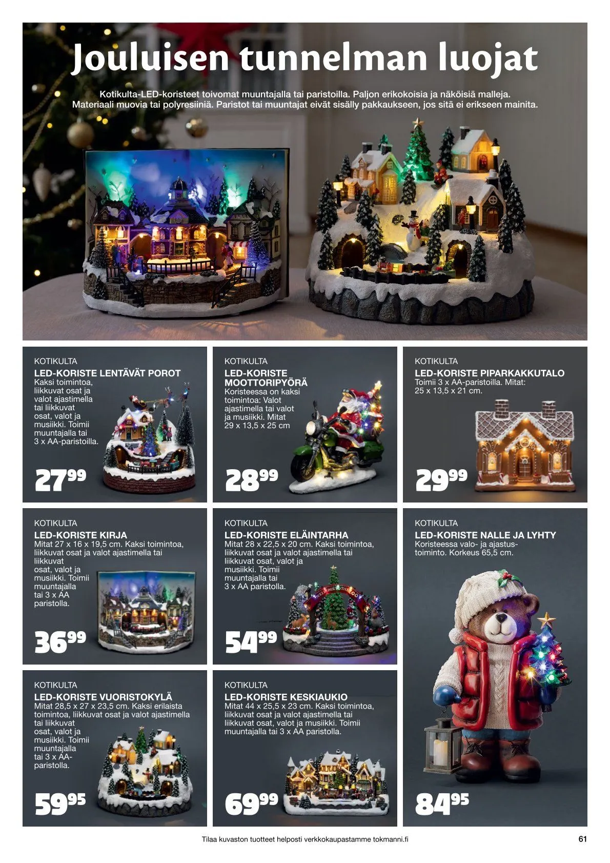  Tokmanni Tarjoukset voimassa alkaen 28. marraskuuta - 24. joulukuuta 2025 - Tarjouslehti sivu 61