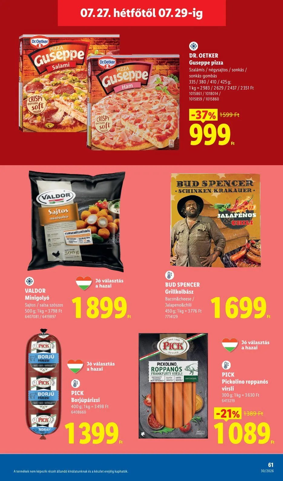 Katalógus  Lidl legfrissebb ajánlatai július 23.-tól július 29.-ig 2026. - Oldal 61