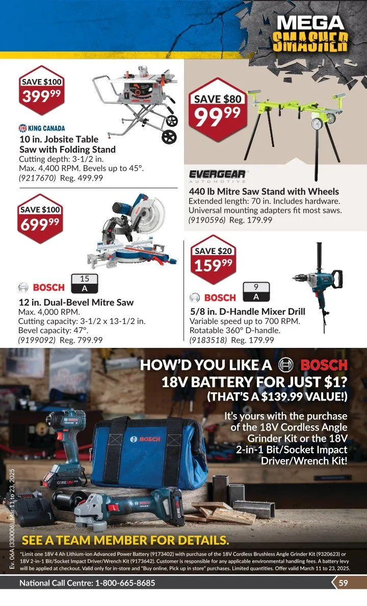 Princess Auto flyers from March 11 to March 23 2025 - flyer page 94