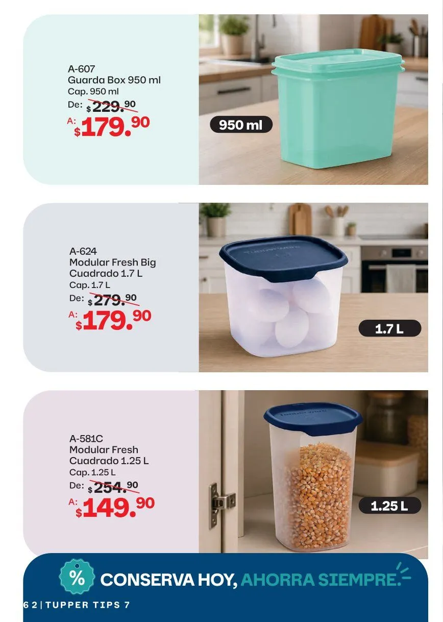 Catálogo de Tupperware Ofertas 15 de junio al 12 de julio 2026 - Pagina 62