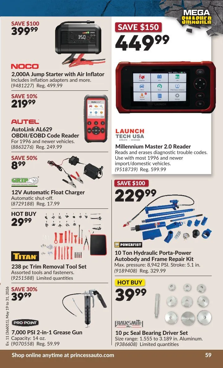  Princess Auto flyers from May 19 to May 31 2026 - flyer page 62