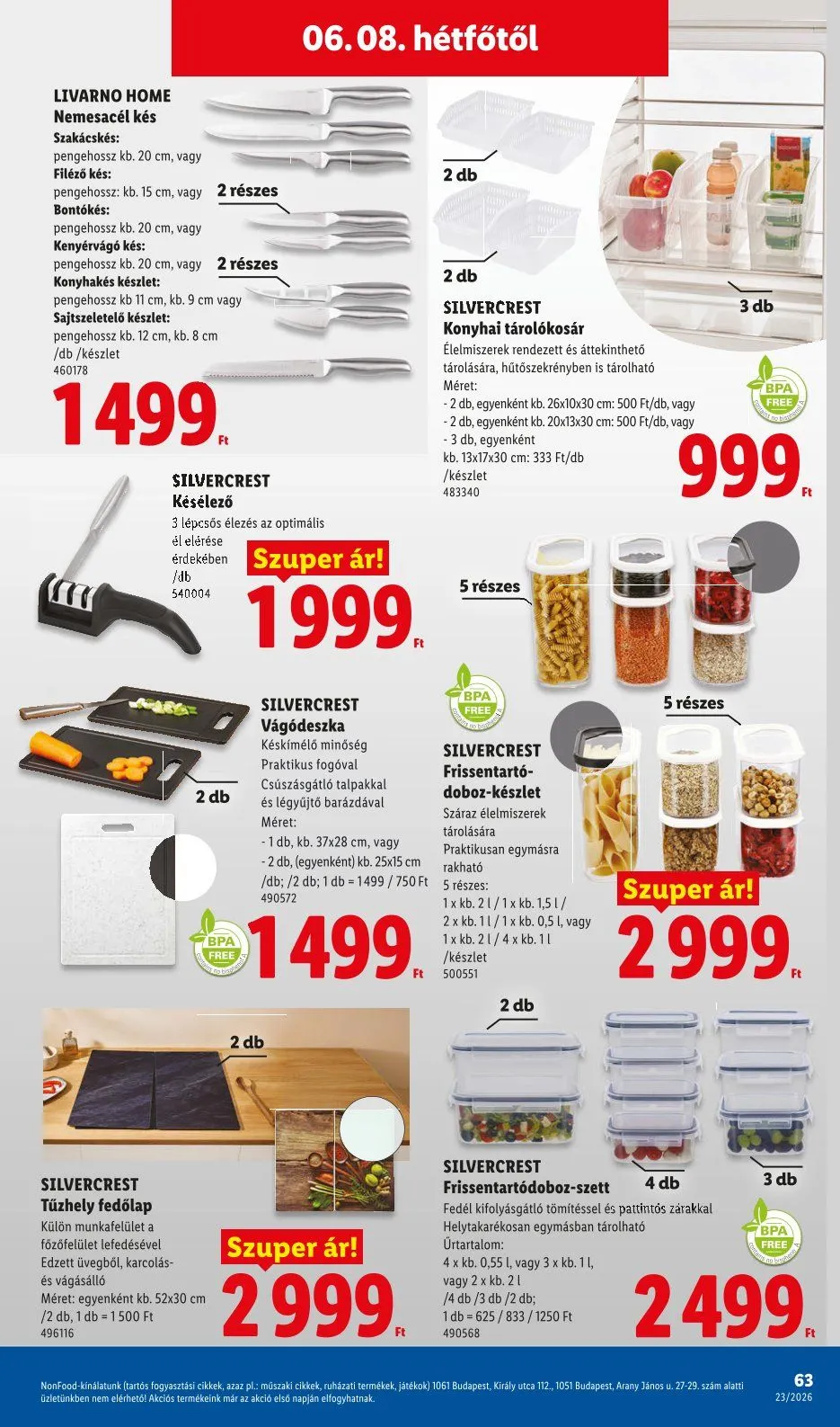 Katalógus Lidl legfrissebb ajánlatai június 4.-tól június 10.-ig 2026. - Oldal 63