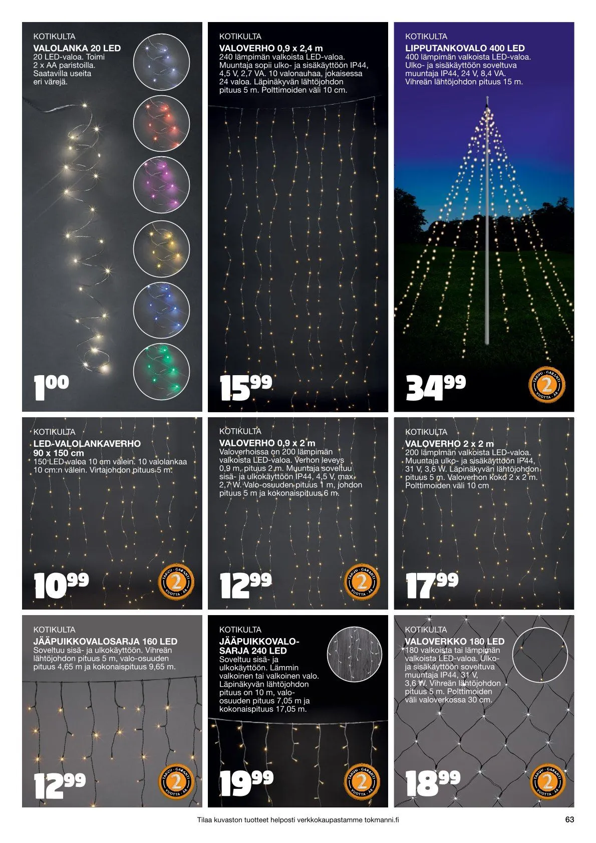  Tokmanni Tarjoukset voimassa alkaen 28. marraskuuta - 24. joulukuuta 2025 - Tarjouslehti sivu 63
