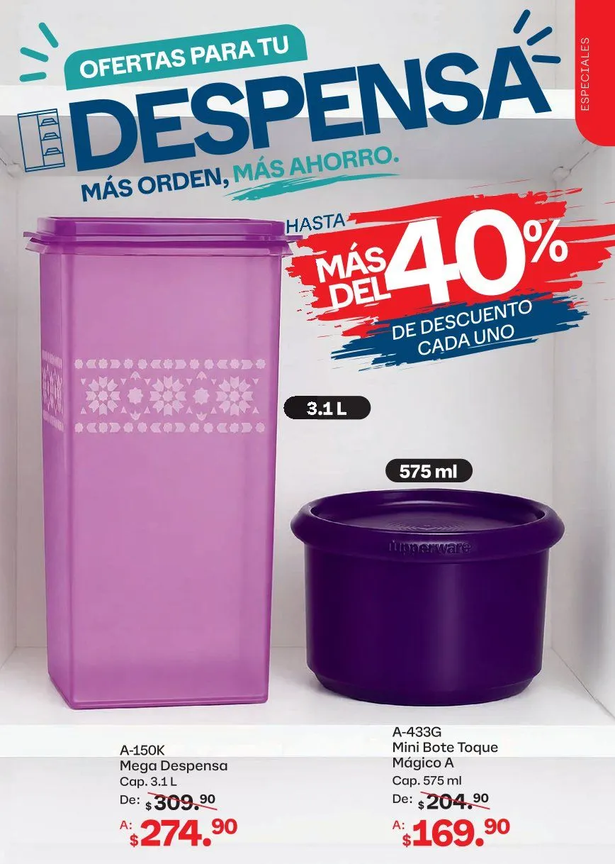Catálogo de Tupperware Ofertas 15 de junio al 12 de julio 2026 - Pagina 63