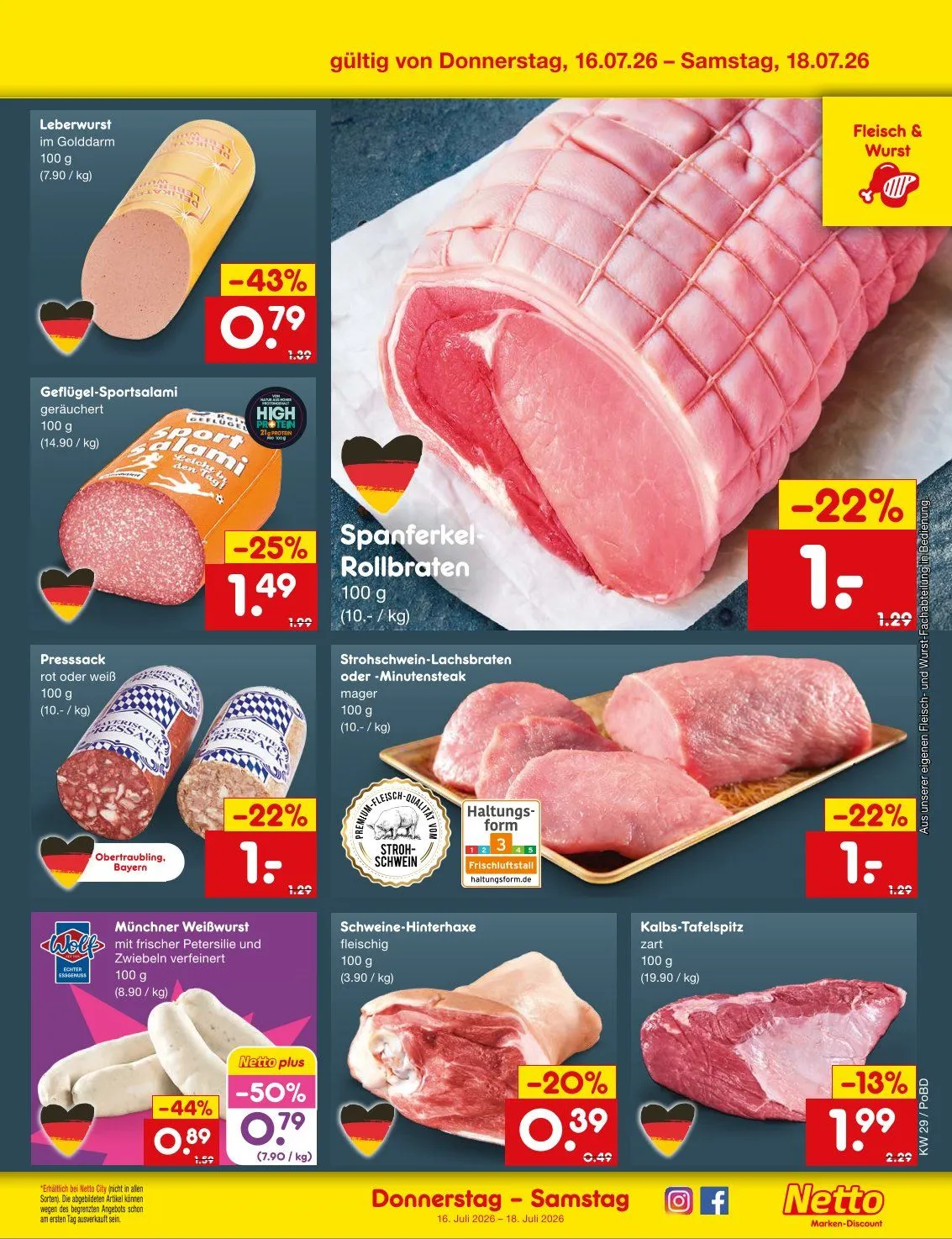 Netto Marken-Discount Folders van 13 juli tot 18 juli 2026 - Folder pagina 63