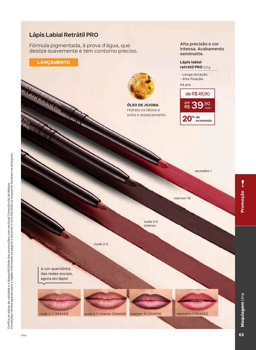 Encarte de NATURA 1 de abril até 30 de abril 2026 - Pagina 63