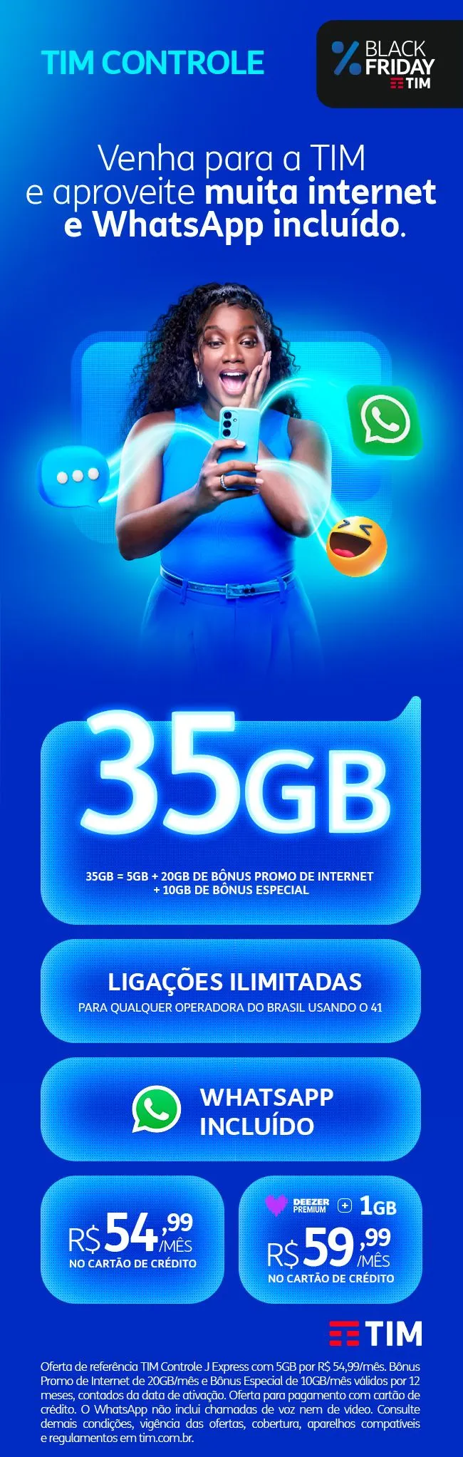 Encarte de TIM Black Friday  1 de dezembro até 2 de dezembro 2024 - Pagina 1