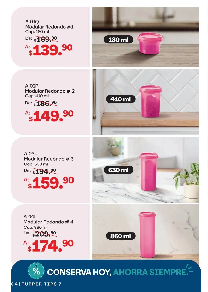 Catálogo de Tupperware Ofertas 15 de junio al 12 de julio 2026 - Pagina 64