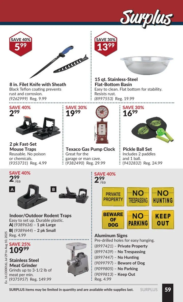 Flyer from July 29 to August 10 2025 - flyer page 71