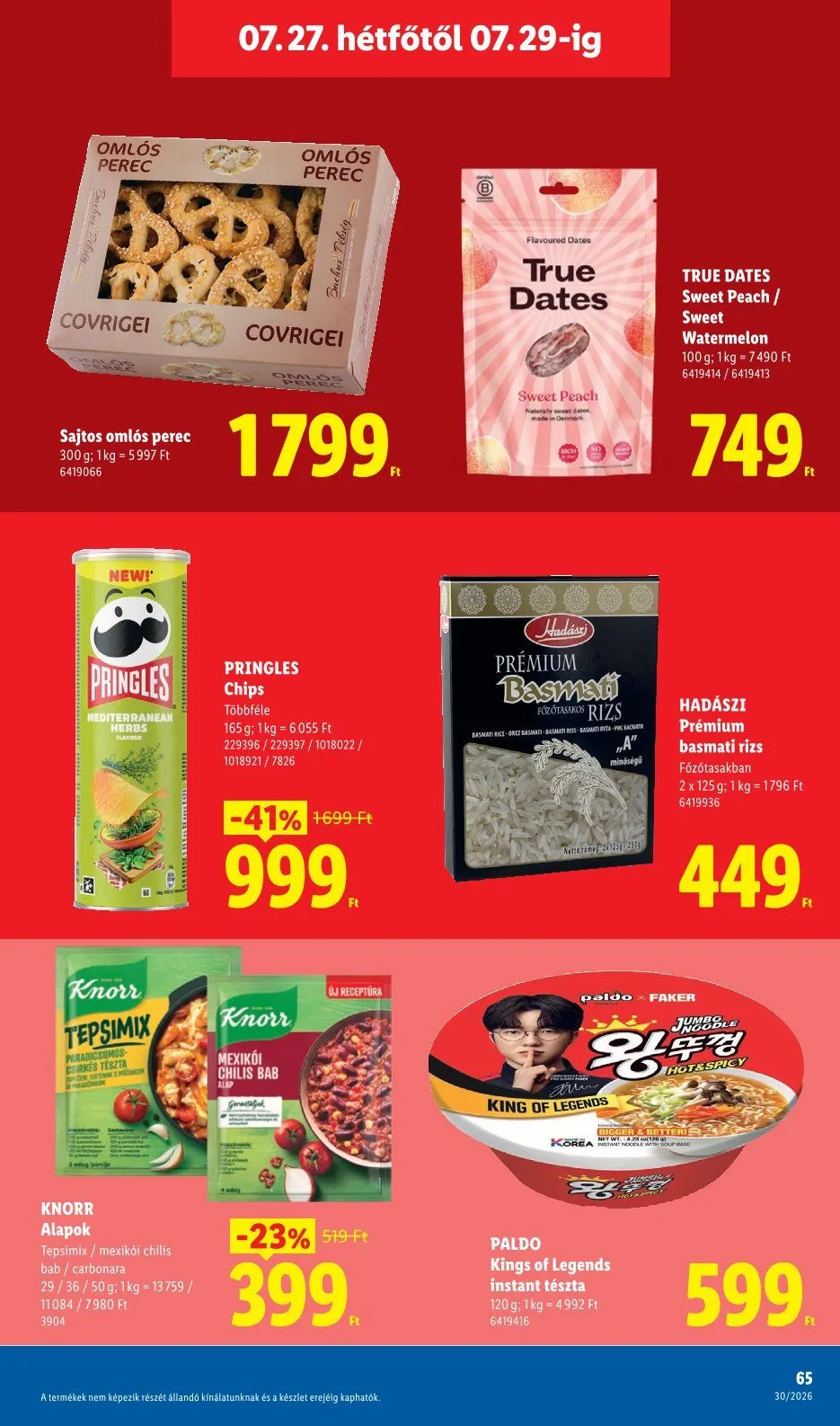 Katalógus  Lidl legfrissebb ajánlatai július 23.-tól július 29.-ig 2026. - Oldal 65