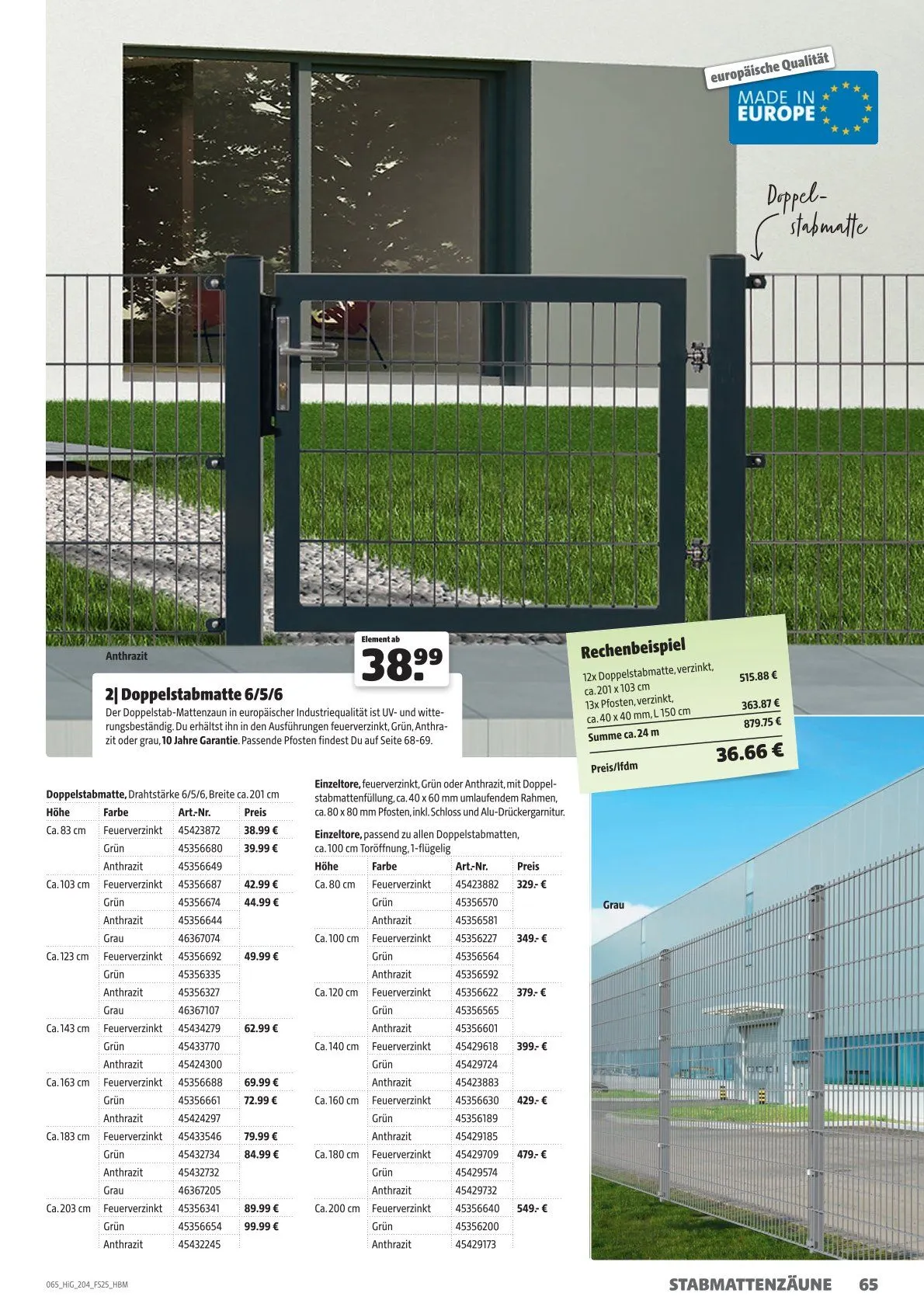 Hagebau Prospekt von 21. Mai bis 31. Dezember 2025 - Prospekt seite 65