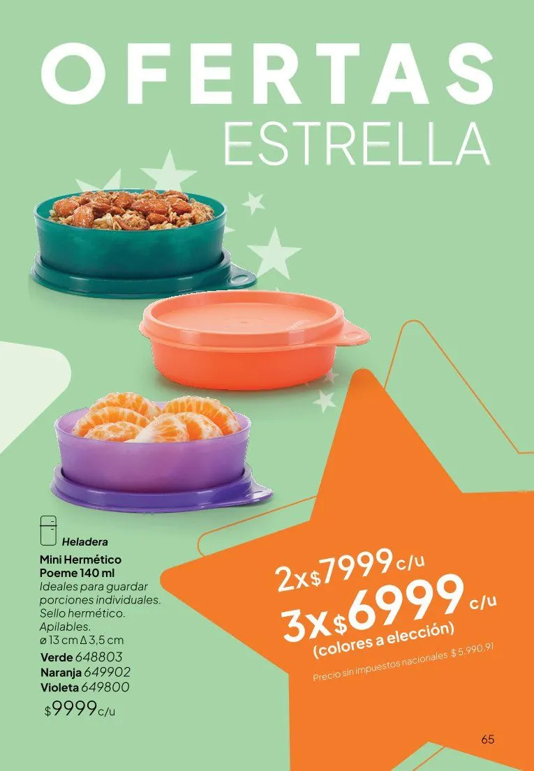 Ofertas de Ofertas Tupperware 9 de junio al 30 de junio 2026 - Página 65 del catálogo