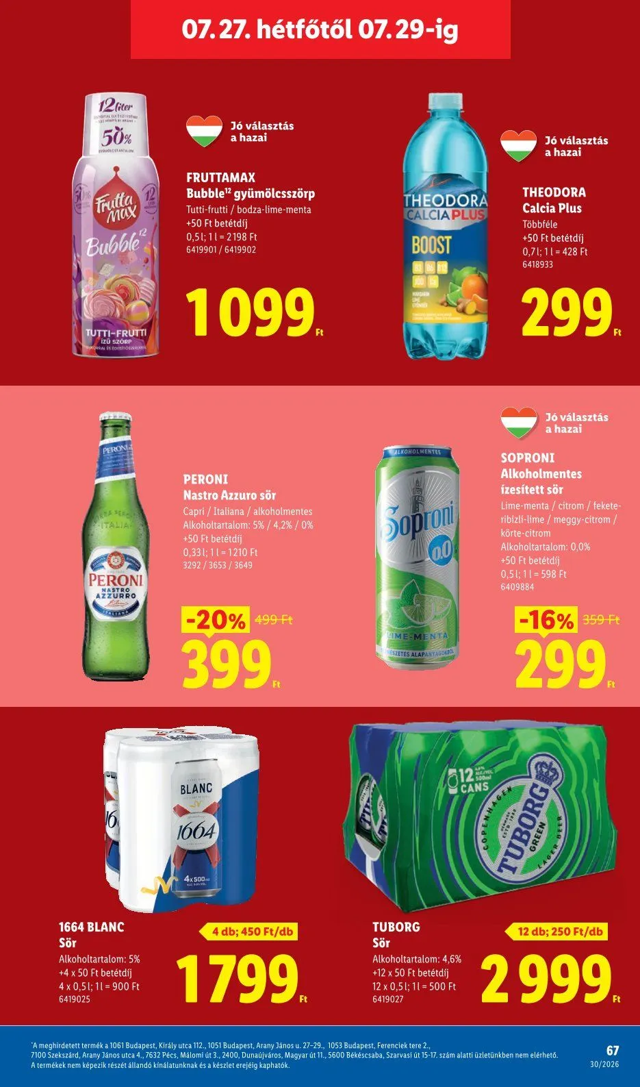Katalógus  Lidl legfrissebb ajánlatai július 23.-tól július 29.-ig 2026. - Oldal 67