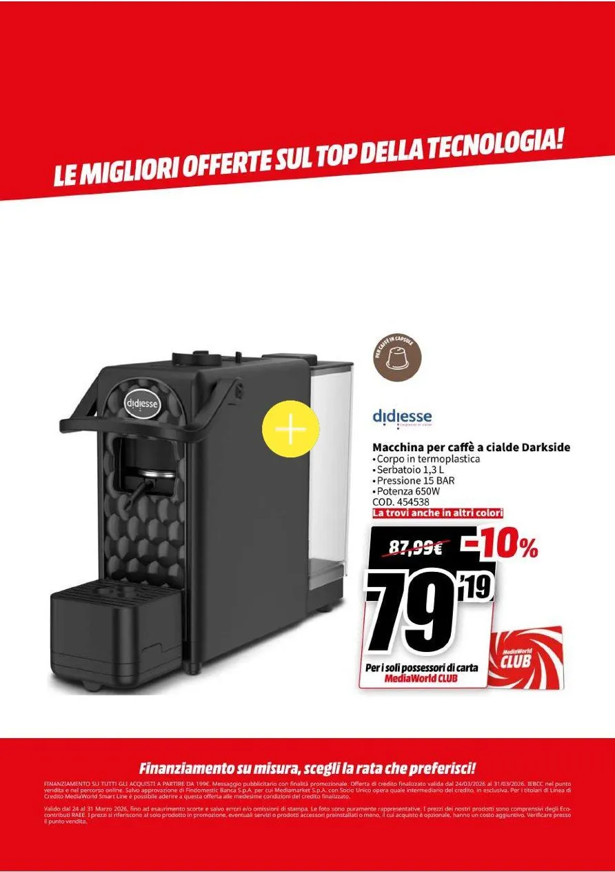  Mediaworld Volantino da 24 marzo a 31 marzo di 2026 - Pagina del volantino 67