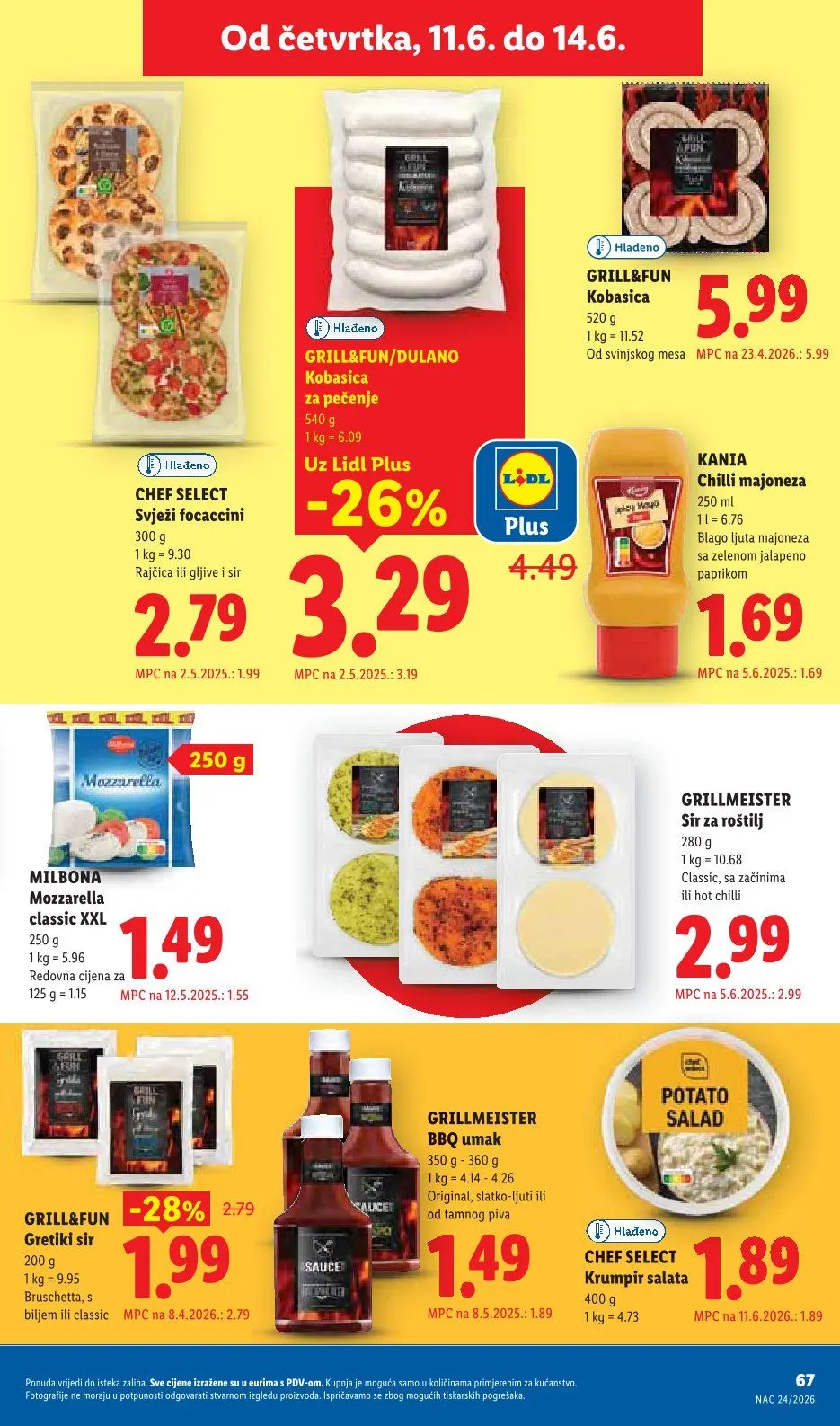 Katalog  LIDL od 8. lipnja do 14. lipnja 2026. - Pregled Stranica 67