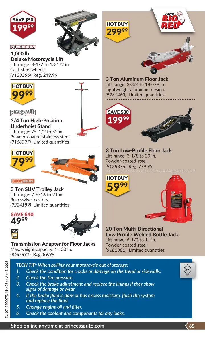Princess Auto Sales from March 25 to April 6 2025 - flyer page 51