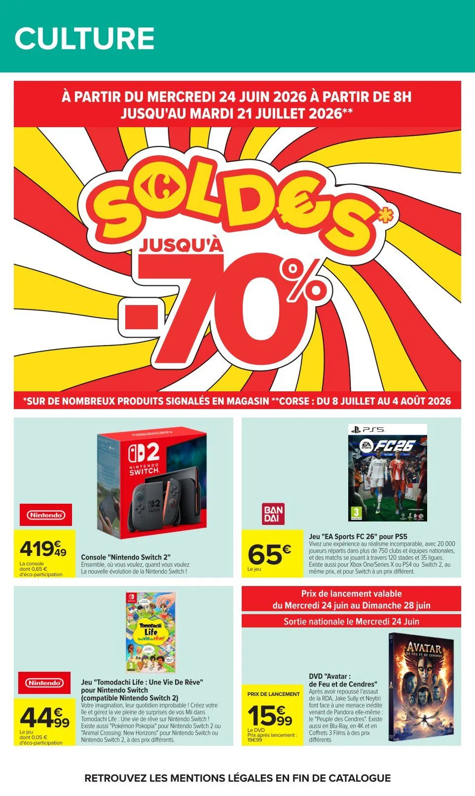 Catalogues Carrefour du 23 juin au 6 juillet 2026 - Catalogue page 69