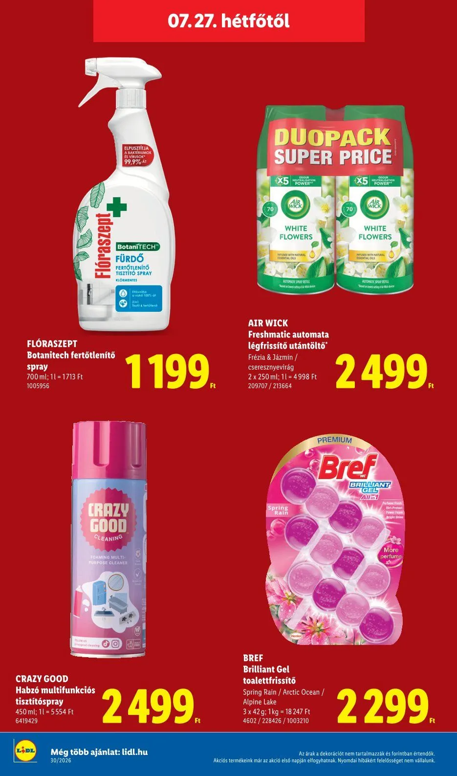 Katalógus Lidl legfrissebb ajánlatai július 23.-tól július 29.-ig 2026. - Oldal 70