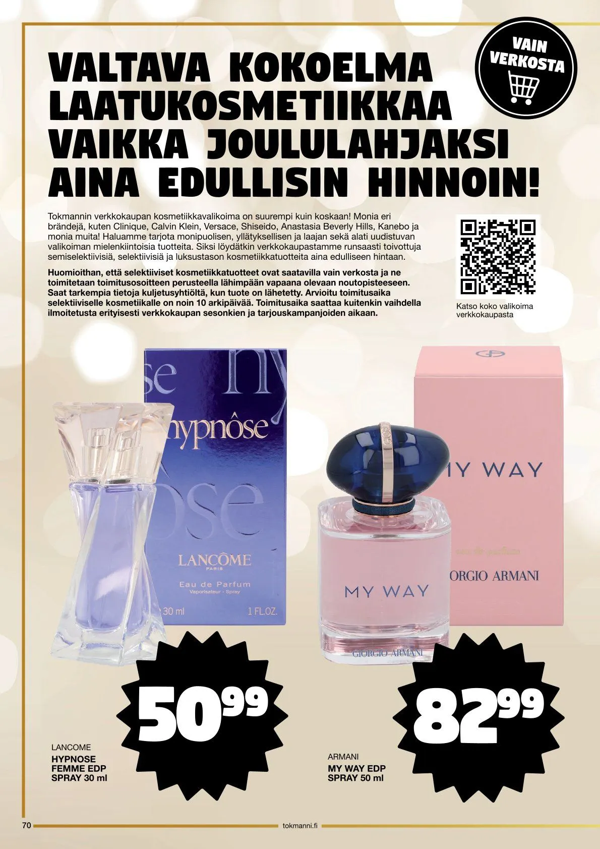 Tokmanni Tarjoukset voimassa alkaen 28. marraskuuta - 24. joulukuuta 2025 - Tarjouslehti sivu 70