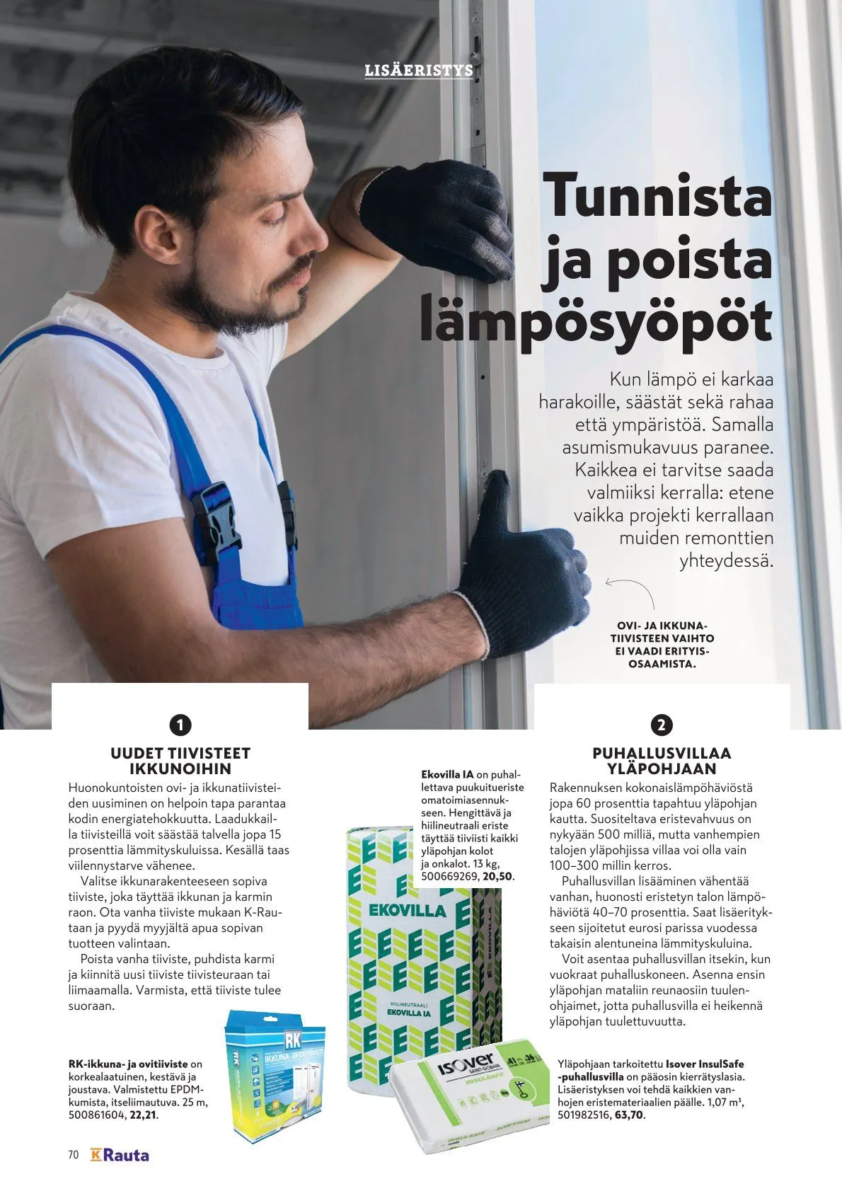 Kaupan K-Rauta uusimmat tarjoukset voimassa alkaen 5. helmikuuta - 28. helmikuuta 2026 - Tarjouslehti sivu 70