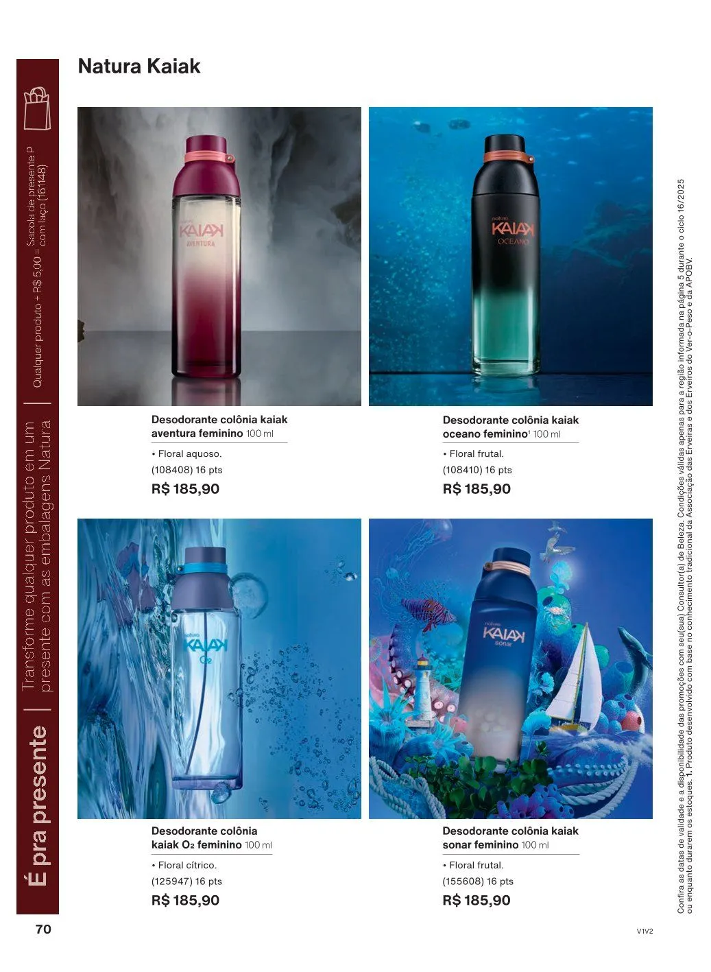 Encarte de Natura Ofertas 1 de outubro até 31 de outubro 2025 - Pagina 70