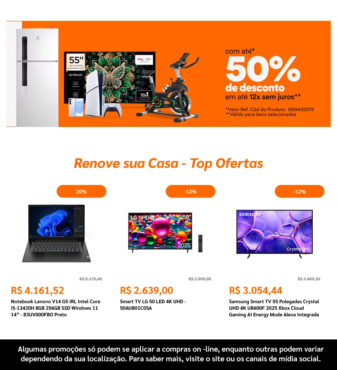 Encarte de  Ponto Frio  29 de julho até 17 de agosto 2026 - Pagina 7