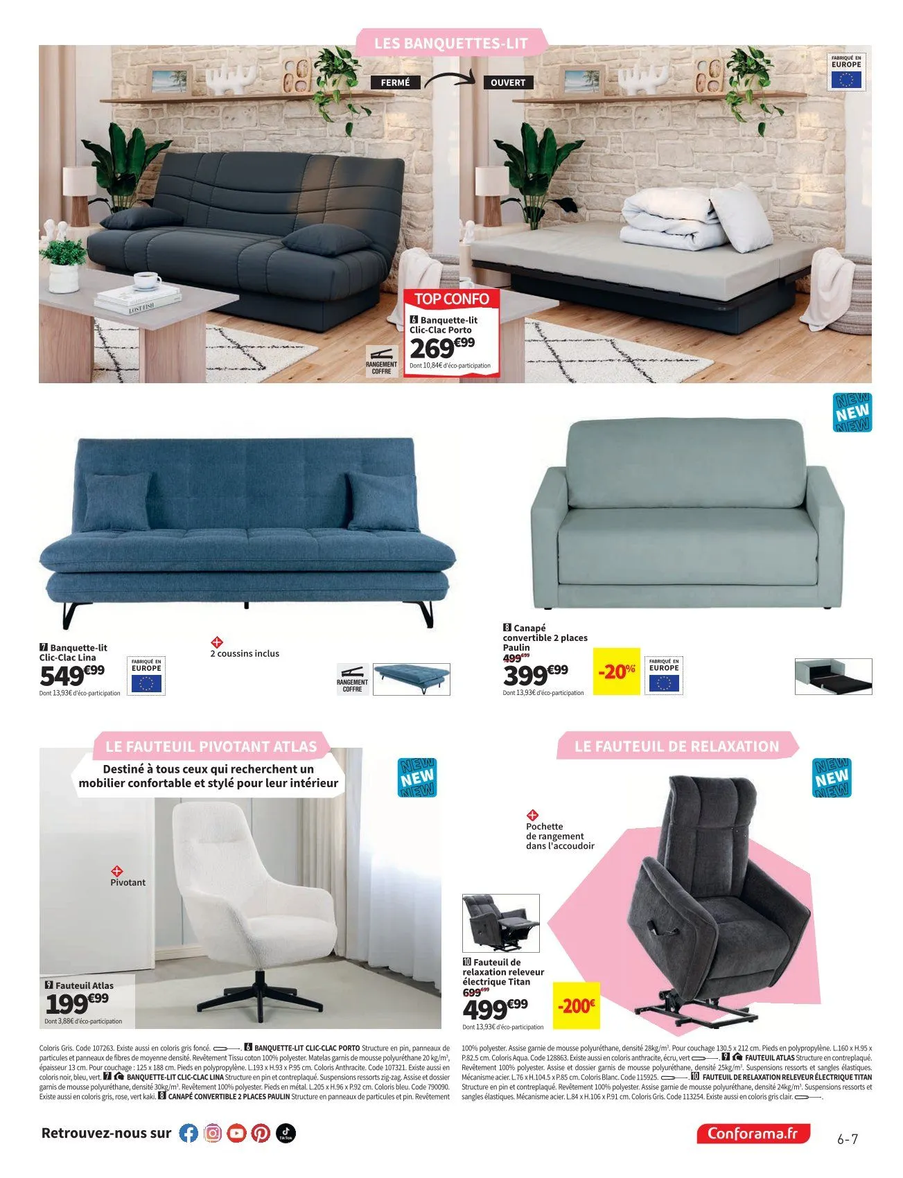 Catalogues Conforama du 19 mai au 8 juin 2026 - Catalogue page 7