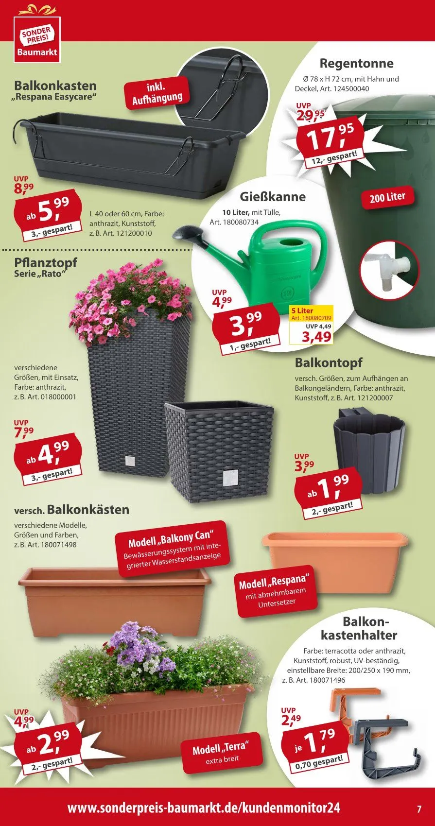 Sonderpreis-Baumarkt Prospekte von 5. April bis 11. April 2025 - Prospekt seite 7