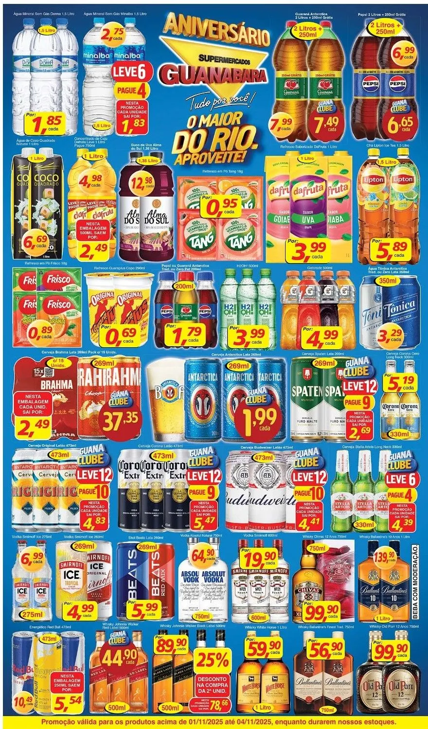 Encarte de Folhetos Supermercados Guanabara  1 de novembro até 4 de novembro 2025 - Pagina 7